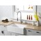 Gourmetier Solid Surface Stone Apron Front Farmhouse Sgl Bowl Kitchen Sink, White GKFA301810RM - alternate 3